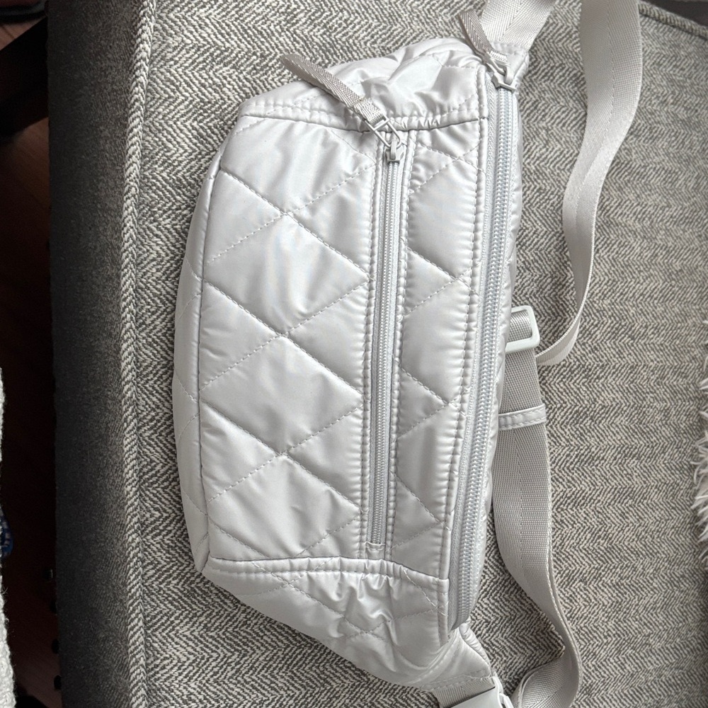 Vera Bradley Silver Quilted Belt Bag